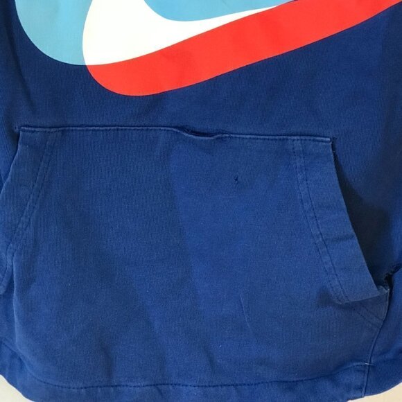 NIKE Swoosh Athletic Blue Sweater Hoodie - Picture 3 of 6